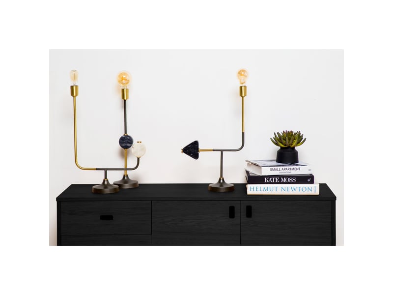  Lampe à poser design carlissa 58cm blanc  - Conforama C