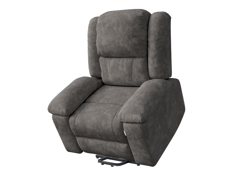  Fauteuil de massage électrique inclinable pour relaxation,chaise de massage électrique ergonomique,102x93x106 cm, 8-point massage + lumbar heating ,tissu , gris  - Conforama A