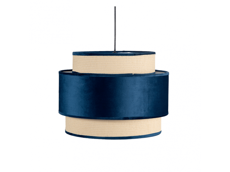  Suspension fabrilamp adriano bleu 1 x e27 ø 40 cm 130491008 - Conforama A