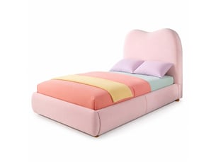 Lit coffre 90x200 cm    coloris rose