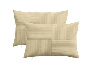 Lot de 2 housses de coussin almelo vert gris 50 x 70 cm cf49416