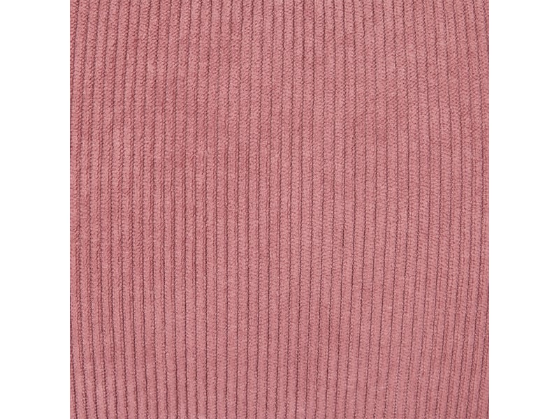  Fauteuil pivotant en velours côtelé rose et piètement chromé - julia Julia - Conforama E