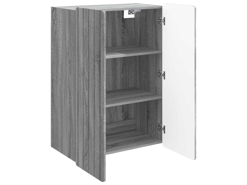  Armoire murale salon, meuble de rangement sonoma gris 66 x 34,5 x 92 cm bois d'ingénierie  - Conforama C