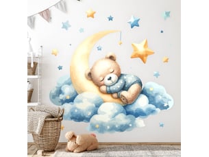 Sticker mural - ours endormi mignon130x124 cm