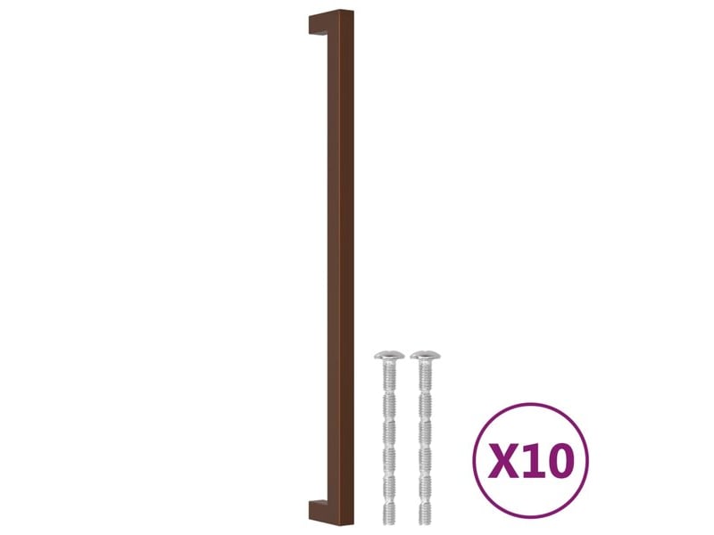  Poignées pour armoires, 10 unités, bronze, acier inoxydable cfe9252693  - Conforama D