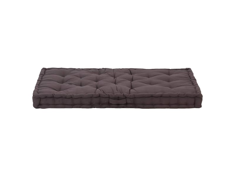  Coussin de plancher de palette, coussin d'assise coton 120x80x10 cm anthracite cf55517  - Conforama D