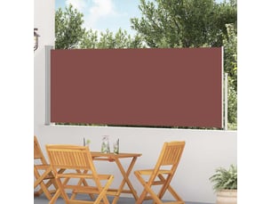 Auvent latéral rétractable, store latéral de patio 117x514 cm marron