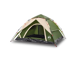 Tente de camping, tente à dôme 5 personnes vert libération rapide shl30661