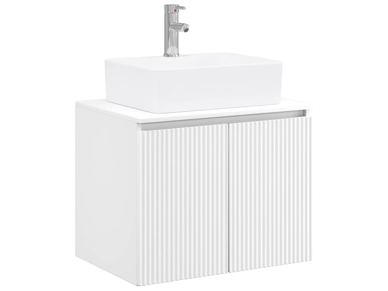  Ensemble de mobilier de salle de bain blanc bois d'ingénierie cf64579  - Conforama A