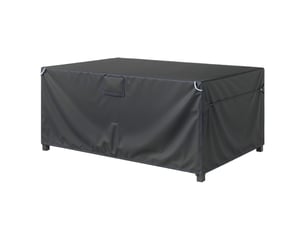 Housse protection mobilier jardin 180×120×74 cm, tissu oxford 420d imperméable coupe-vent anti-uv résistante hiver, noire