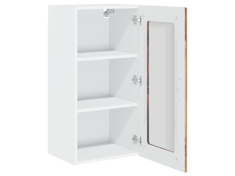 Meuble mural de cuisine | armoire de cuisine 2 pcs bois ancien shl455 - Conforama E