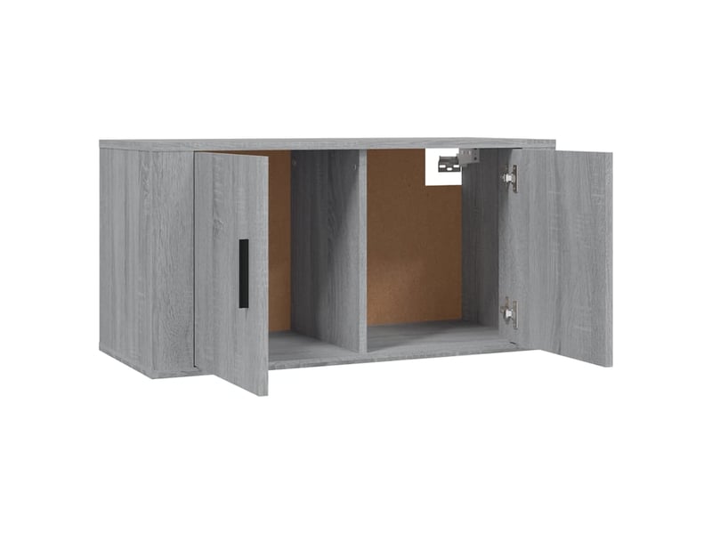  Ensemble de meubles tv 2 pcs sonoma gris bois d'ingénierie shl24322  - Conforama E