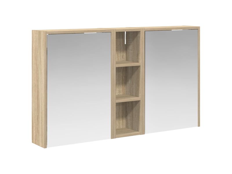  Ensemble de meubles de salle de bain 3 pcs 106x16x62.5 cm shl7663  - Conforama A