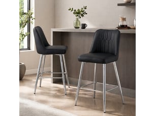 tabouret de bar <strong>HAUSS SPOLE</strong> - bicolore hauteur d'assise 68.5 cm vendu Par paire