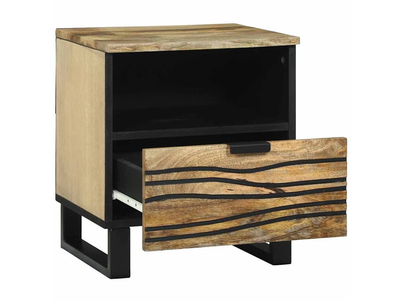  Table de chevet - cabinet de chevet - table de nuit 2 pc naturel 40 x 33 x 46 cm bois d'ingénierie  - Conforama B