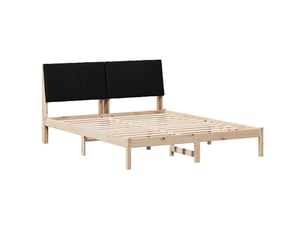 Lit 2 places 150x200 cm    coloris marron