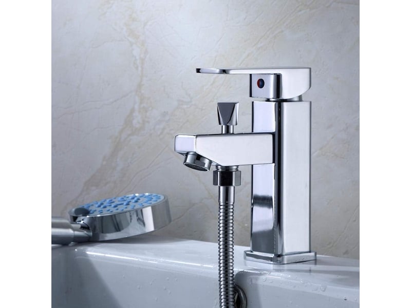  Robinet lavabo robinets de cuisine de lavabos robinet évier robinet salle bain monotrou robinet eau chaude et froide lavabo salle de bain  - Conforama C