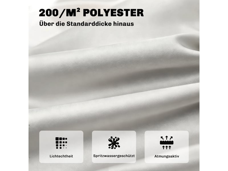  Coussin de banc 3 places avec attaches polyester gris clair 150x98x8 cm  - Conforama D