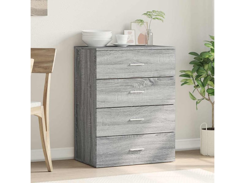  Buffet - bahut - meuble de rangement sonoma gris 60x39x80 cm bois d'ingénierie  - Conforama C