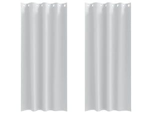Lot de 2 rideaux occultants, rideaux black-out avec anneaux gris pâle 245 x 140 cm cf44666