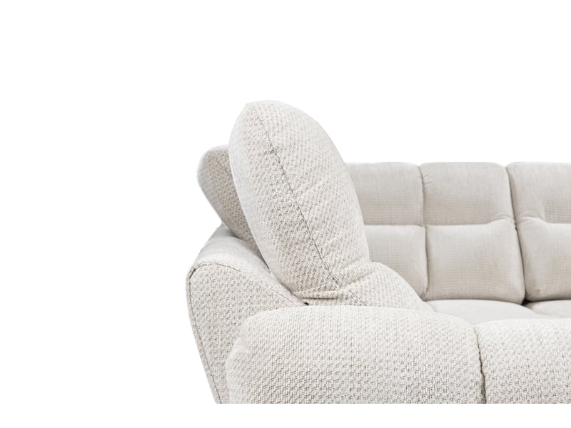 Canapé d'angle beige fixe 4 places - Conforama N