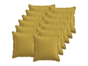 Lot de 12 coussins, coussins décoratifs houten vert clair lin synthétique cf56469