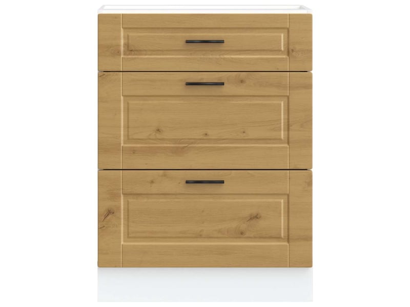  Meuble de rangement, armoire de cuisine porto chêne artisanal bois d'ingénierie shl961  - Conforama D