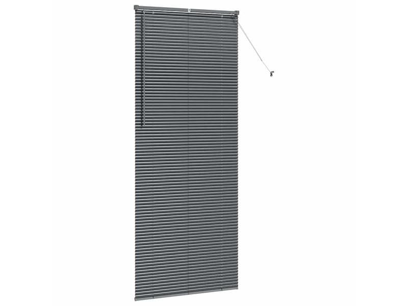 Store vénitien, store de fenêtre gris foncé 220 x 95 cm 25 mm aluminium cf47926 - Conforama E