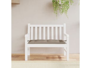 Coussin de banc de jardin, coussin d'assise taupe 110x50x7 cm tissu oxford cf52829