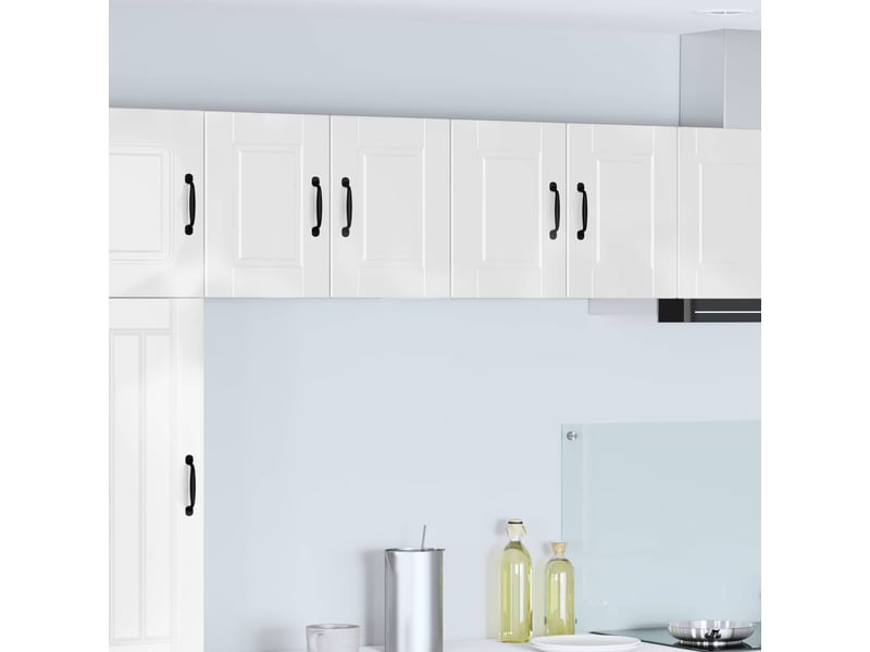  Meuble mural de cuisine, armoire de cuisine 2 pcs blanc brillant bois d'ingénierie shl5150  - Conforama B