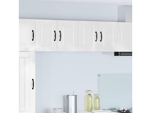 Meuble mural de cuisine, armoire de cuisine 2 pcs blanc brillant bois d'ingénierie shl5150