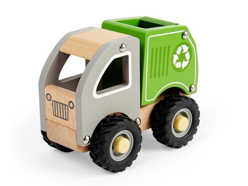  Mini camion de recyclage en bois 36030 - Conforama A