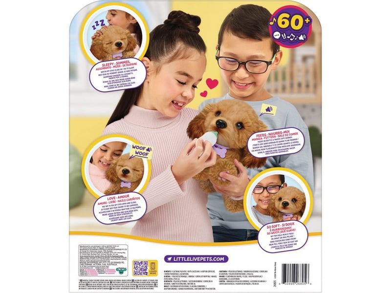  Peluche chien interactif bailey mini puppy avec sons et lumières 26805 - Conforama D