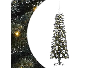 Sapin de noël - arbre de noël artificiel vert 120 cm pvc, plastique et acier