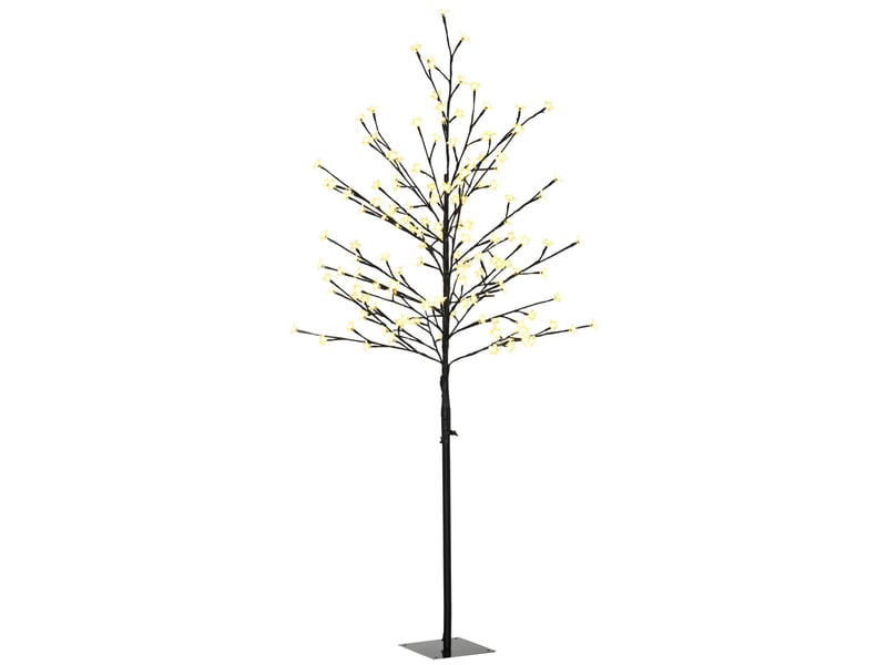  Lampe décorative d'intérieur en forme d'arbre à fleurs de cerisier, avec 150 led, 17 x 17 x 150 cm, noire  - Conforama B