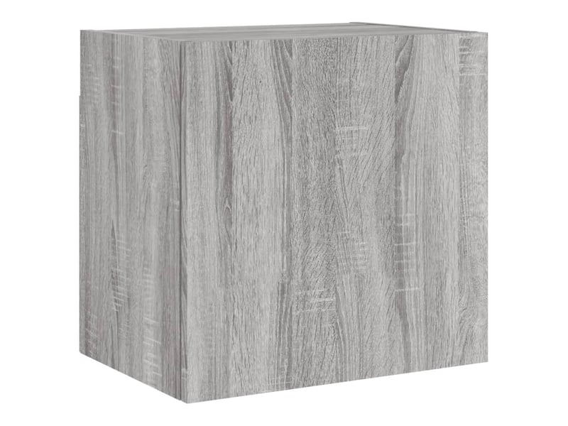  Meuble tv - banc tv - meuble de rangement mural sonoma gris 40,5x30x40 cm bois d'ingénierie  - Conforama A