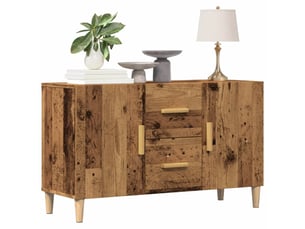 Buffet - bahut - meuble de rangement vieux bois 100x36x60 cm bois d'ingénierie