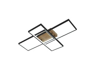 Fabrilamp madaleta, plafonnier, moderne, led, 134 w, 14740 lm, 3000-4000-6500 k, noirmadera, 9.5 x 79 x 49.5 cm