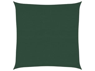 Voile d'ombrage - voile d'ombre - voile parasol 160 gm² vert foncé 6x6 m pehd