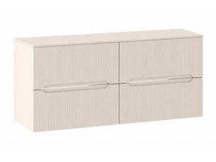 Meuble sous vasque suspendu avec plan 4t novo l.120 cm cachemire mat