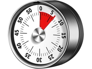 Minuteur de cuisine, magnétique en acier inoxydable,mécanique 60 minutes avec réveil puissant, pour la cuisine apprentissage pâtisserie