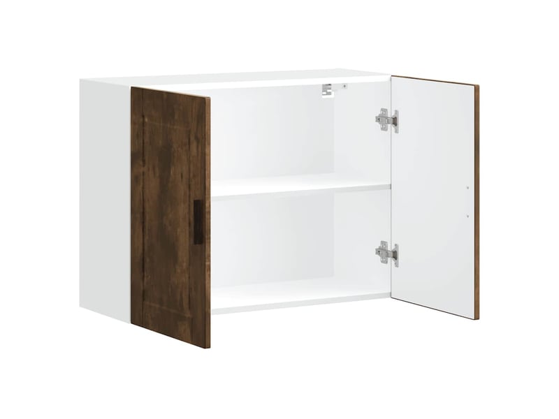 Meuble de rangement, armoire murale de cuisine porto chêne fumé bois d'ingénierie shl5521 - Conforama E