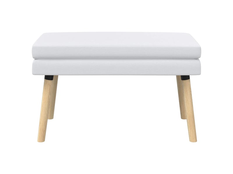  Banc d'entrée, banc à double couche blanc 80x40x47 cm tissu  - Conforama E