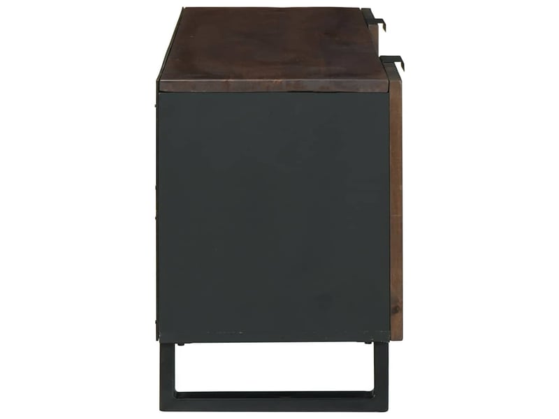 Meuble tv - unites tv 105 x 33 x 46 cm noyer bois d'ingénierie  - Conforama D