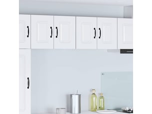 Meuble mural de cuisine | armoire de cuisine 2 pcs blanc bois d'ingénierie shl7669