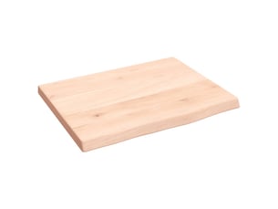 Comptoir de salle de bain, plan de travail 40x30x2 cm bois massif non traité cf65727