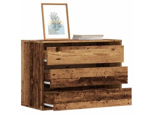 Commode 1 tiroir(s)    <strong></strong> <strong></strong> coloris bicolore largeur 80 cm
