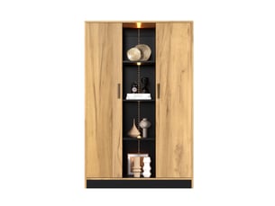 Vitrine coloris bicolore 3 étagère(s) <strong>BIQZUYA</strong> <strong></strong> - 95 cmx160 cm