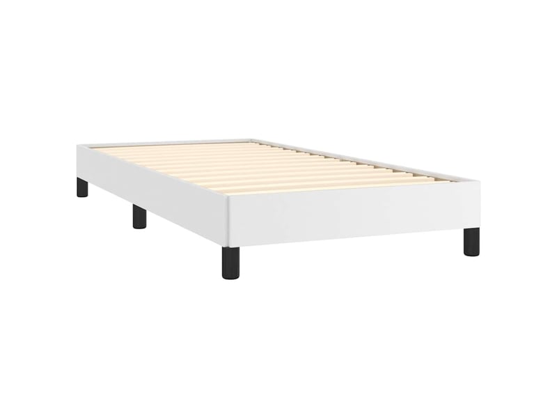  Lit simple- lit adulte -  cadre de lit sans matelas blanc 100x200 cm similicuir  - Conforama C