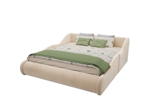 Lit 2 places 140x200 cm <strong>DZMDIP</strong> <strong></strong> coloris beige